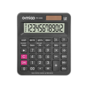 Amigo MI-120D Desktop Calculator (Black)