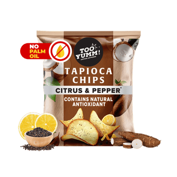 Too Yumm Citrus Pepper Tapioca Chips (No Palm Oil)