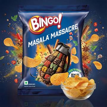 Bingo Masala Massacre Potato Chips