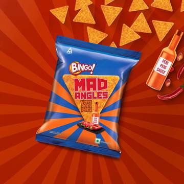 Bingo Mad Angles Very Peri Peri Crisps