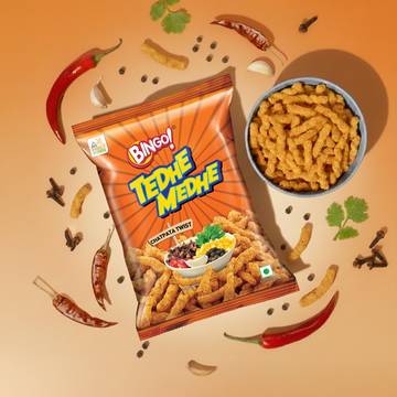 Bingo Tedhe Medhe Chatpata Twist Crisps