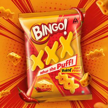 Bingo XXX Chilli Cheese Baked Puffs