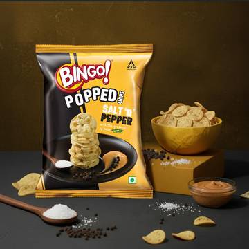Bingo Popped Salt n Pepper Potato Chips