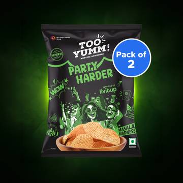 Too Yumm Anti-Hangover Party Harder Chips - Pack of 2