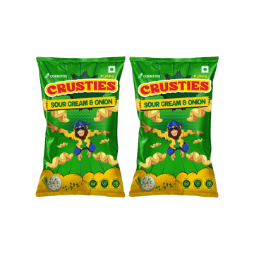 Cornitos Crusties Sour Cream and Onion Puffs - Pack of 2