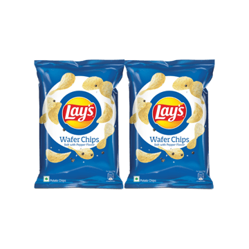 Lay's Wafer Potato Chips (Salt & Pepper) - Pack of 2