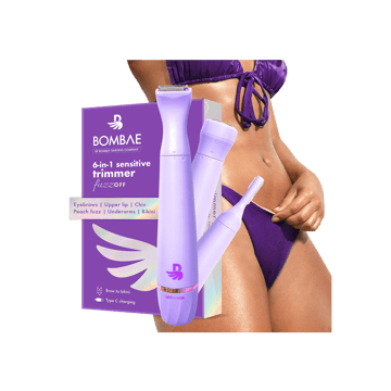 Bombae 6-In-1 Sensitive Bikini Trimmer - Fuzzoff (Purple)