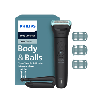 Philips Body & Balls Showerproof Men's Trimmer with back attachment