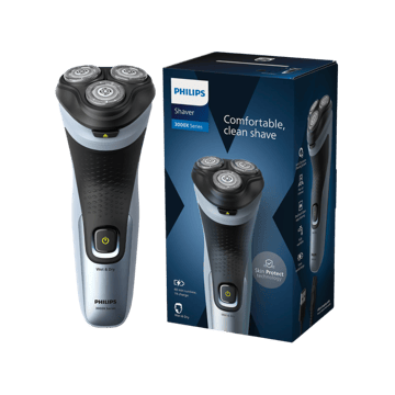 Philips Electric Shaver with SkinProtect Tech & 4D Flex Heads