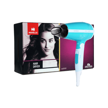 Havells Hair Dryer (Turquoise Blue, White, 1200 W, HD3151)