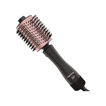 Lifelong Volumizer 4 in 1 Multi-styler Ceramic Hair Brush Straightener (Rose Gold, 1200 W)