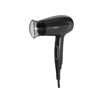 Havells Unisex Foldable Hair Dryer (Black, 1600 W)