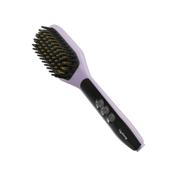 Lifelong Hair Brush Straightener (Lavender, 55 W)